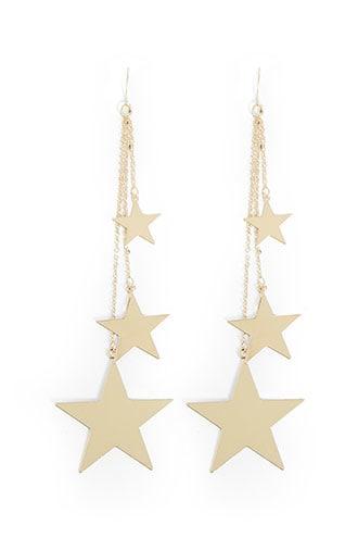 Forever21 Star Tiered Drop Earrings