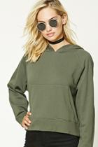 Forever21 French Terry Knit Hoodie