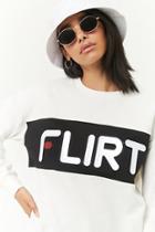 Forever21 Flirt Colorblock Fleece Sweater