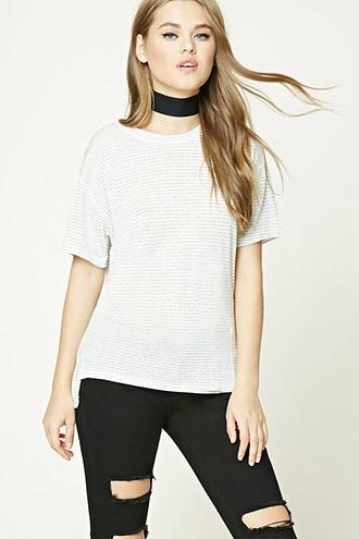 Forever21 Boxy Striped Top