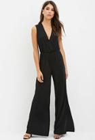 Forever21 Wide-leg Surplice Jumpsuit