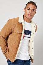 Forever21 Faux Shearling-lined Corduroy Jacket