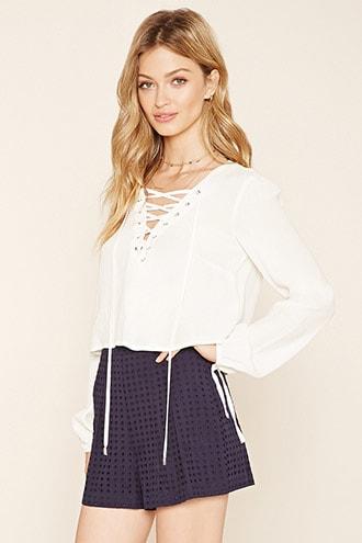 Forever21 Contemporary Pleated Shorts
