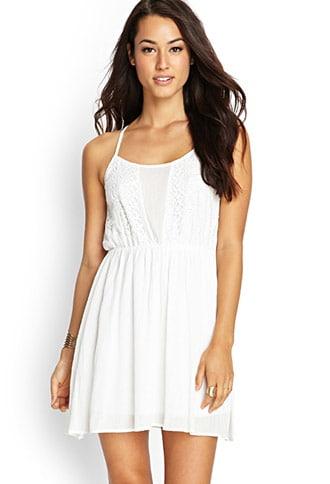 Forever21 Contemporary Crochet Lace Cami Dress