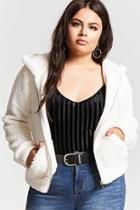 Forever21 Plus Size Faux Shearling Hoodie