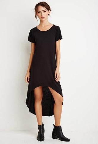 Forever21 Curved-hem T-shirt Dress