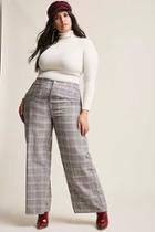 Forever21 Plus Size Glen Plaid Wide-leg Pants