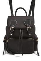 Forever21 Faux Leather-trim Backpack