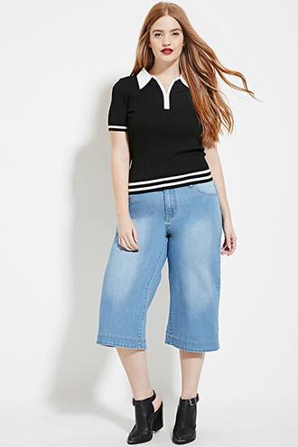 Forever21 Plus Women's  Plus Size Denim Capris