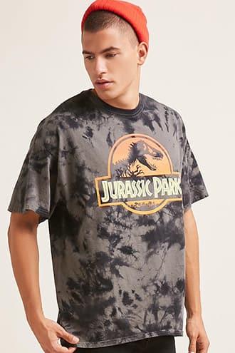 Forever21 Jurassic Park Graphic Tie-dye Tee