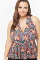 Forever21 Plus Size Paisley Print Top