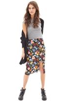 Forever21 Lacy Floral Slip Skirt