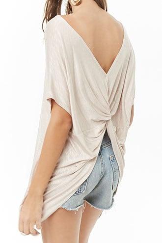 Forever21 Dolman Twist-back Handkerchief Top