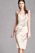 Forever21 Selfie Leslie Rose Print Slip Dress