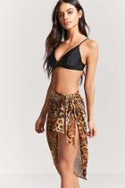 Forever21 Leopard Print Swim Cover-up