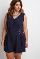 Forever21 Plus Size Belted Surplice Romper