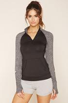 Forever21 Women's  Black & Charcoal Active Colorblock Jacket