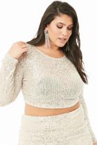 Forever21 Plus Size Sequin Crop Top