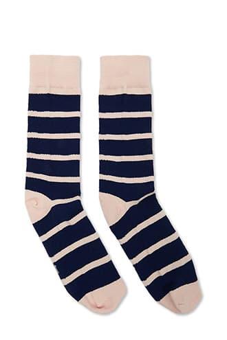 Forever21 Men Richer Poorer Striped Crew Socks