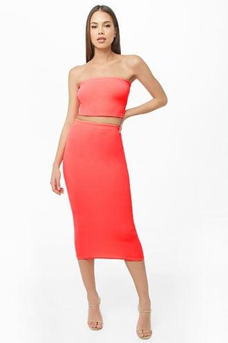 Forever21 Tube Top & Skirt Set
