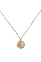 Forever21 Rose Etched Pendant Necklace