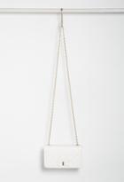 Forever21 Quilted Faux Leather Crossbody (cream)
