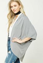 Forever21 Pleated Open-front Cardigan