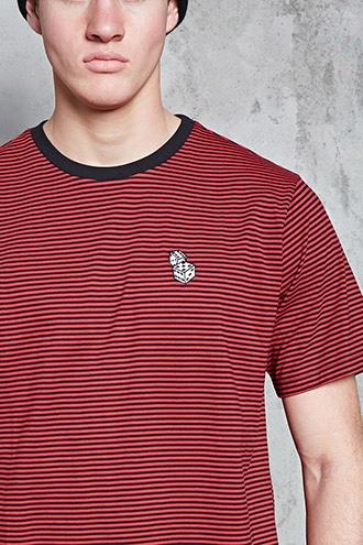 Forever21 Dice Graphic Stripe Tee