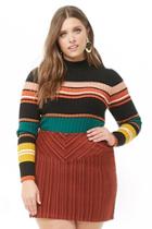 Forever21 Plus Size Striped Corduroy Skirt