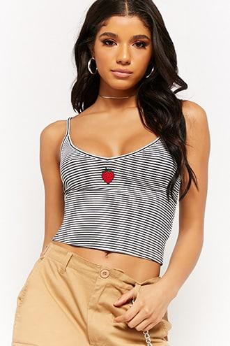 Forever21 Striped Strawberry Patch Cami