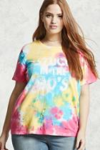 Forever21 Plus Size Graphic Tie-dye Tee