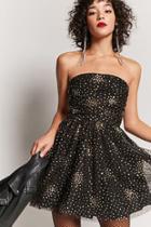 Forever21 Glitter Tulle Strapless Dress