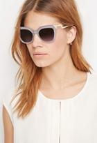 Forever21 Angular Cat-eye Sunglasses (lavender/grey)