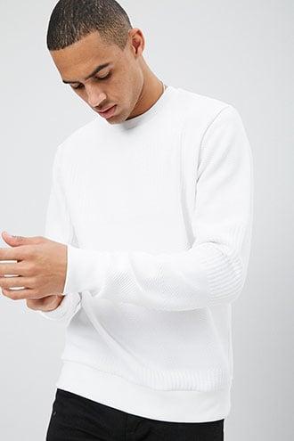 Forever21 Mixed Ribbed Knit Top