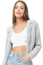 Forever21 Distressed Ribbed Pull-ring Sweater