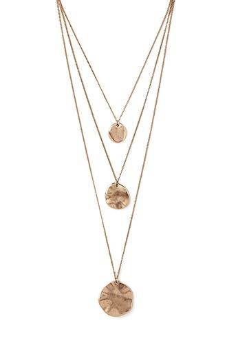 Forever21 Hammered Layered Necklace
