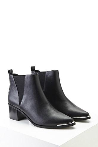 Forever21 Faux Leather Ankle Boots