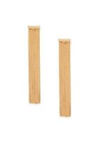 Forever21 Chain Fringe Drop Earrings (gold)