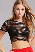 Forever21 Netted Crop Top