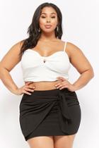 Forever21 Plus Size Tie-front Skirt