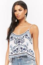 Forever21 R By Raga Floral Embroidered & Beaded Top