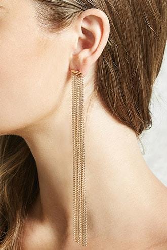 Forever21 Ball Chain Duster Earrings