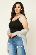 Forever21 Plus Women's  Black Plus Size Crisscross Cami