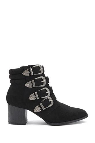 Forever21 Lemon Drop By Privileged Buckle-strap Booties