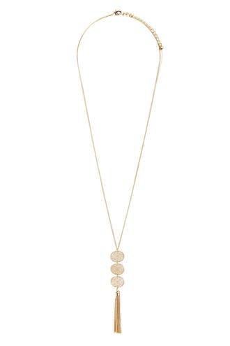 Forever21 Ornate Tassel Necklace