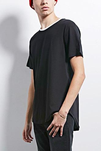 Forever21 Human Condition Ringer Tee