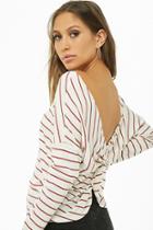 Forever21 Twist-back Striped Top