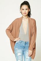 Forever21 Women's  Copper Heathered Dolman Cardigan