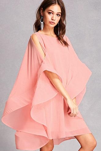 Forever21 Angel-sleeve Oversized Dress