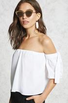 Forever21 Contemporary Tie-sleeve Top